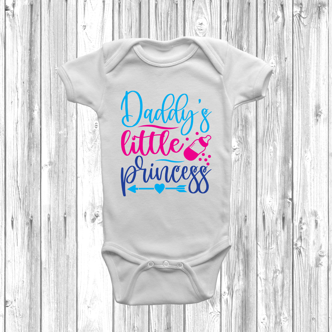 Daddy s Little Princess Baby Grow White Newborn