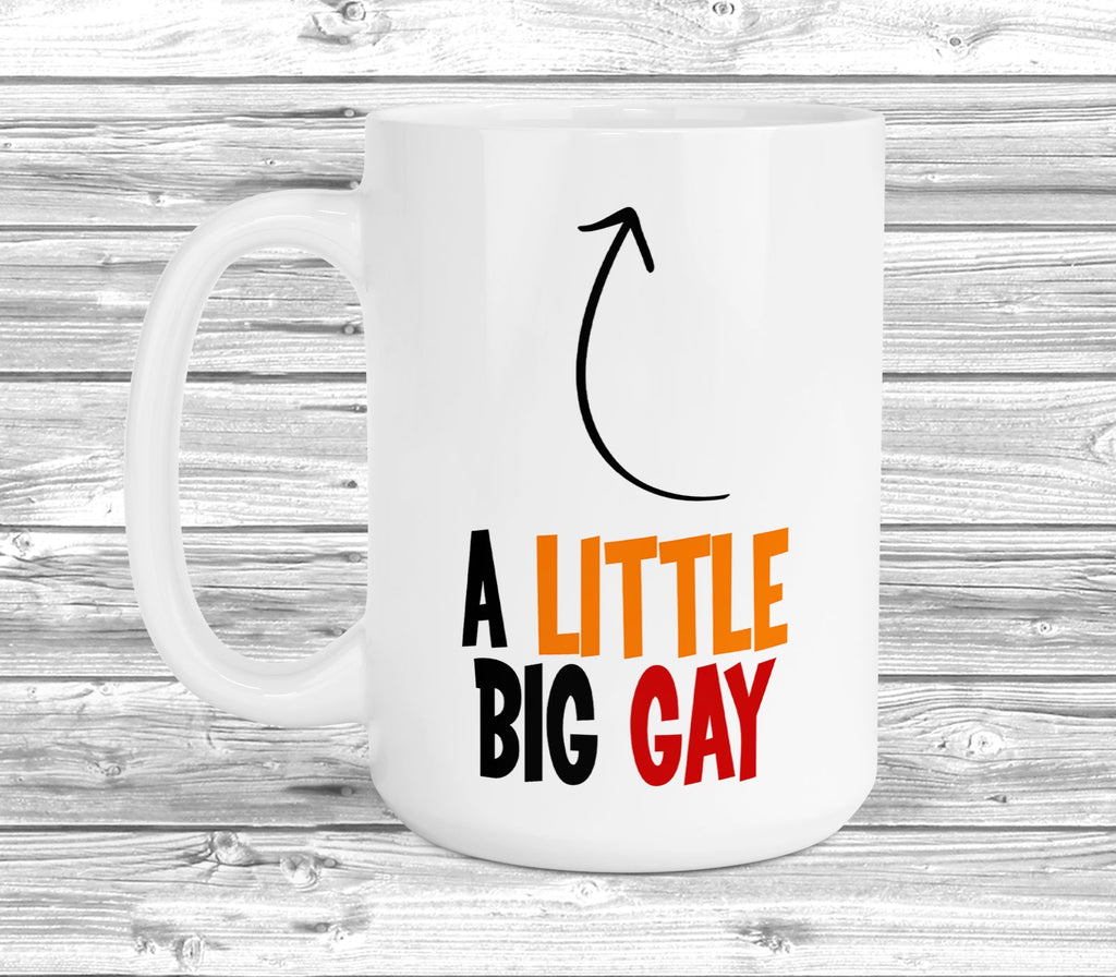 Get trendy with A Little Bit Gay 11oz / 15oz Mug - Mug available at DizzyKitten. Grab yours for £9.99 today!