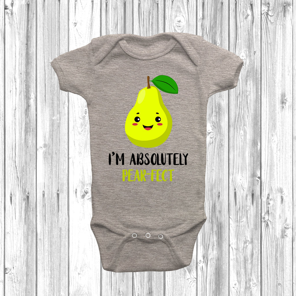 Get trendy with I'm Absolutely Pear-Fect Baby Grow - Baby Grow available at DizzyKitten. Grab yours for £8.99 today!