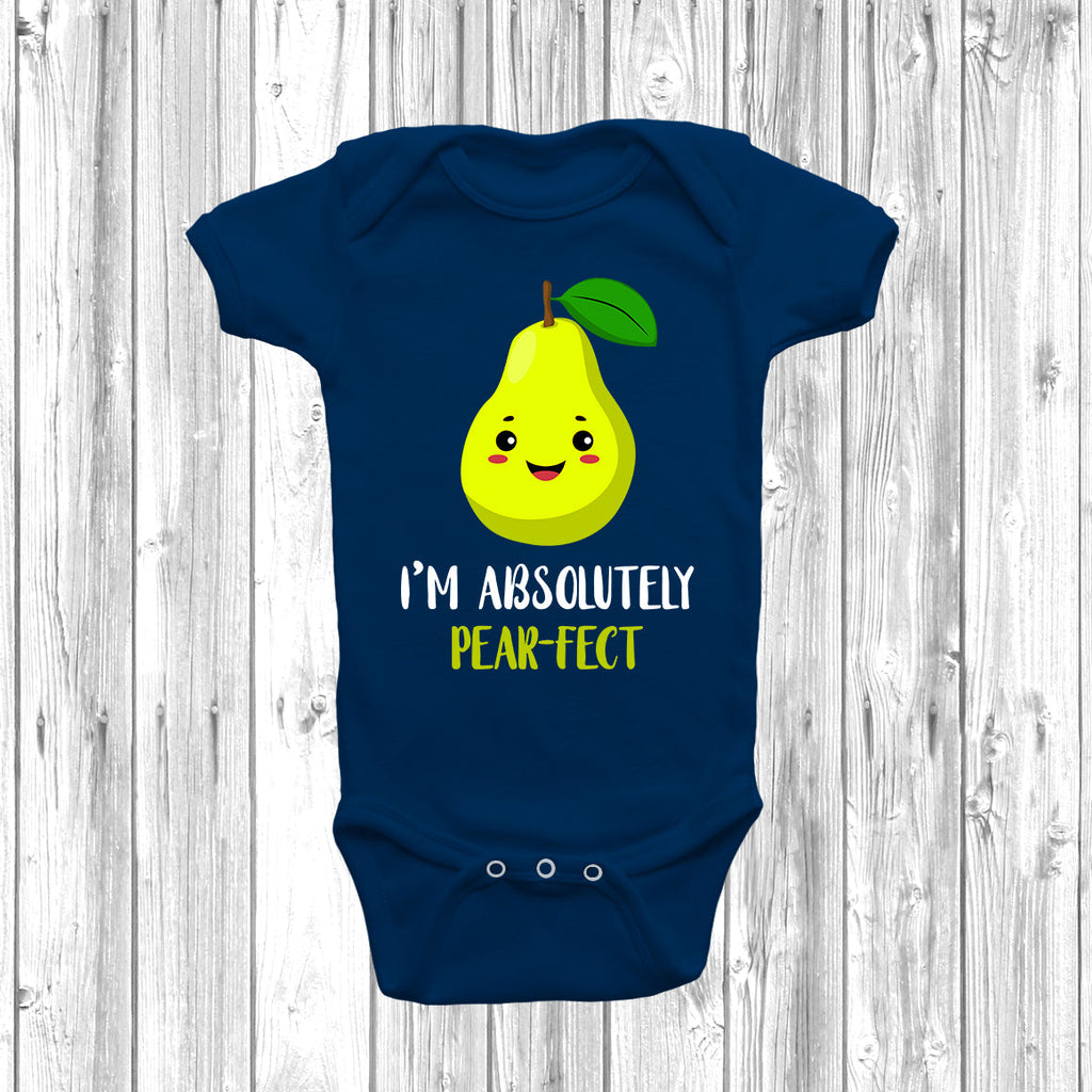 Get trendy with I'm Absolutely Pear-Fect Baby Grow - Baby Grow available at DizzyKitten. Grab yours for £8.99 today!