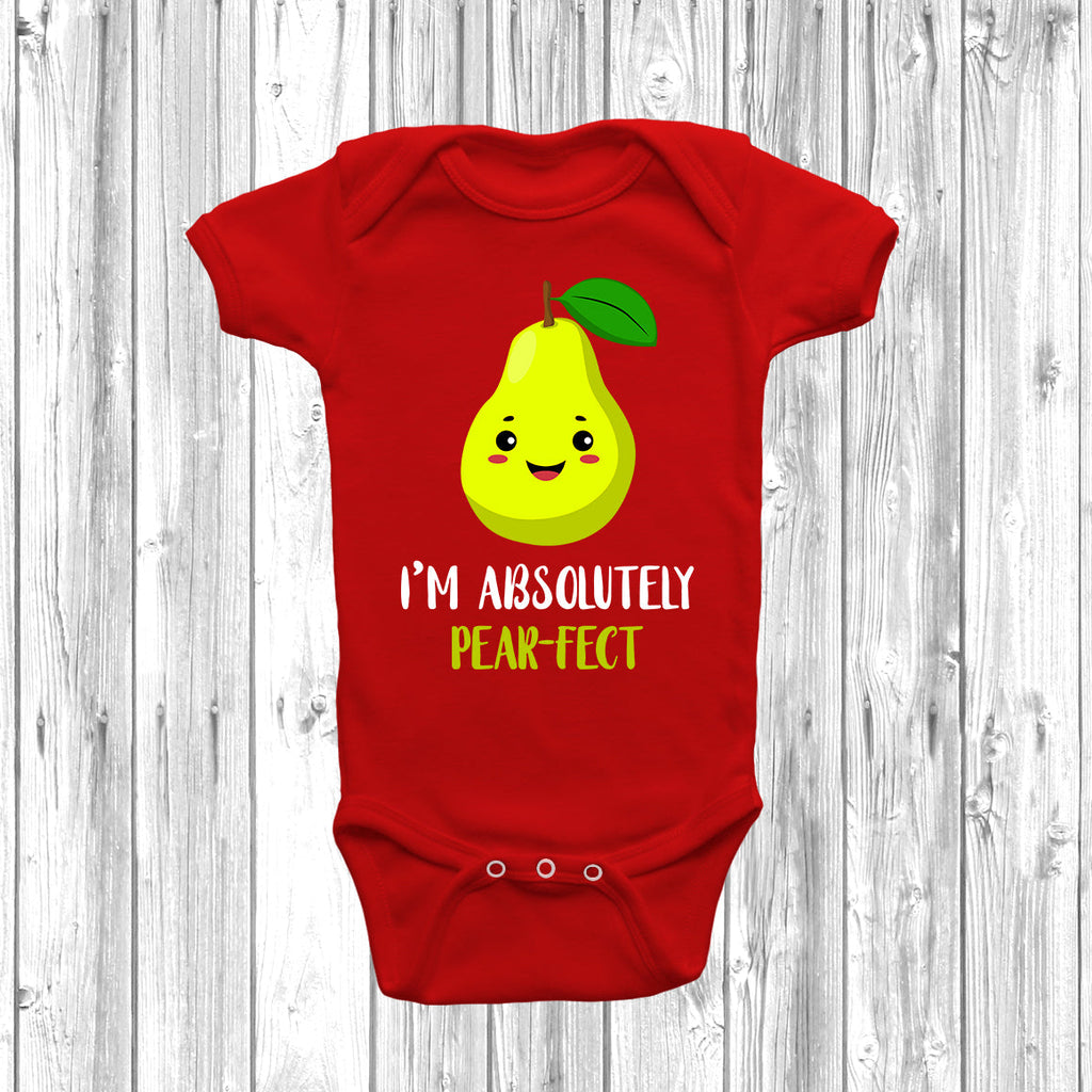 Get trendy with I'm Absolutely Pear-Fect Baby Grow - Baby Grow available at DizzyKitten. Grab yours for £8.99 today!