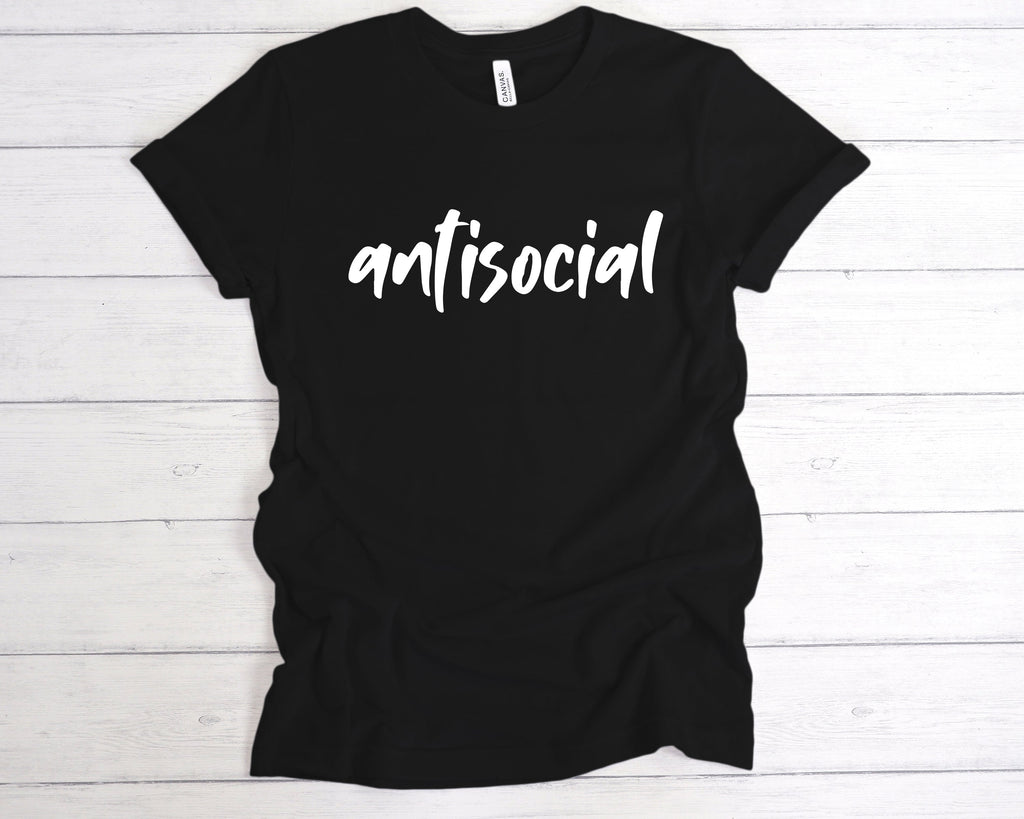 Get trendy with Antisocial T-Shirt - T-Shirt available at DizzyKitten. Grab yours for £12.99 today!