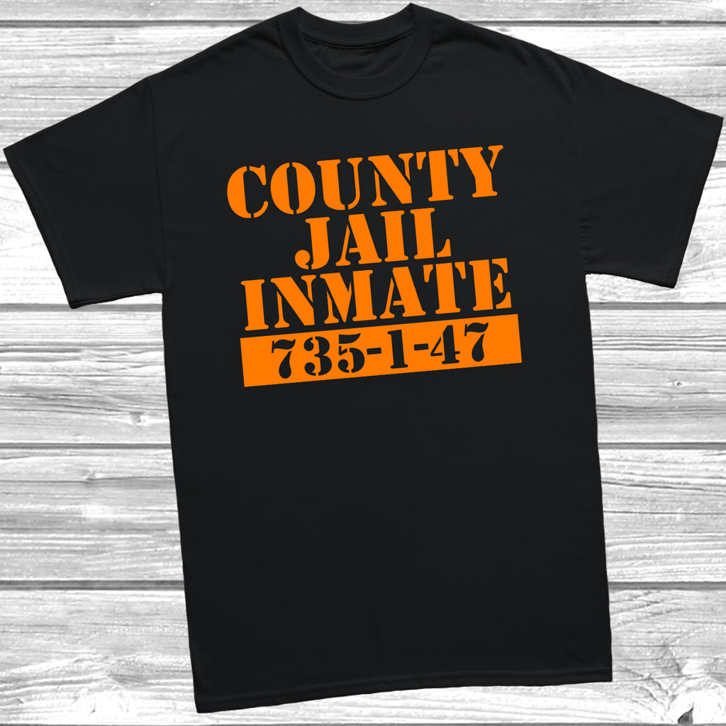 Get trendy with County Jail Inmate T-Shirt - T-Shirt available at DizzyKitten. Grab yours for £9.49 today!