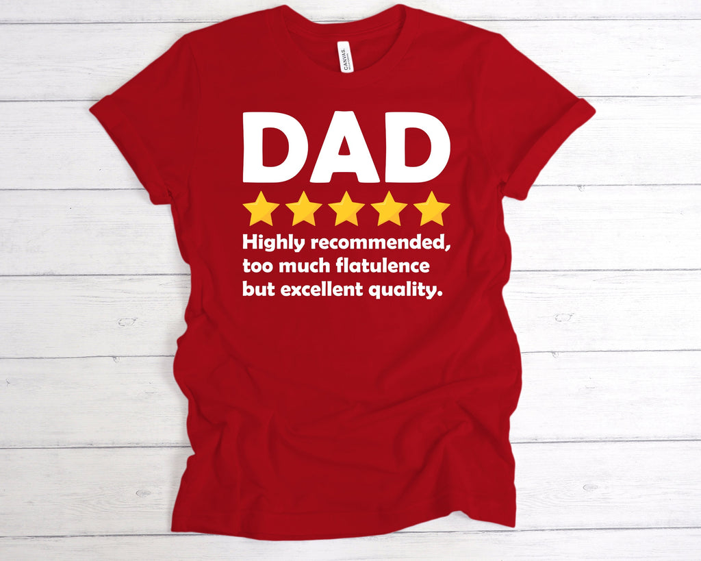 Get trendy with Dad 5 Star Review T-Shirt - T-Shirt available at DizzyKitten. Grab yours for £12.99 today!