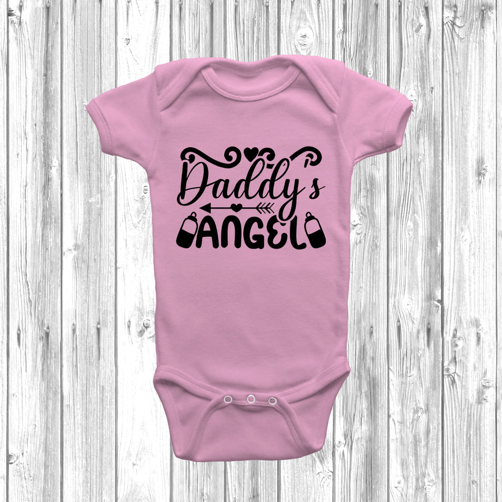 Get trendy with Daddy's Angel Baby Grow - Baby Grow available at DizzyKitten. Grab yours for £9.49 today!