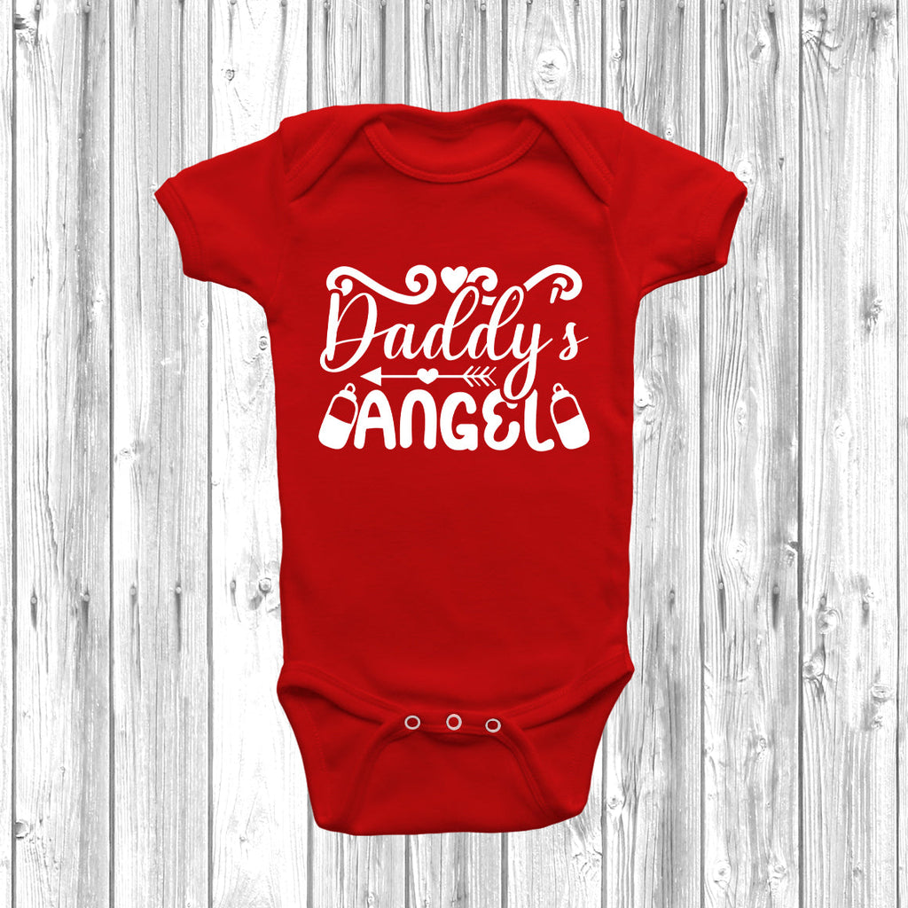 Get trendy with Daddy's Angel Baby Grow - Baby Grow available at DizzyKitten. Grab yours for £9.49 today!