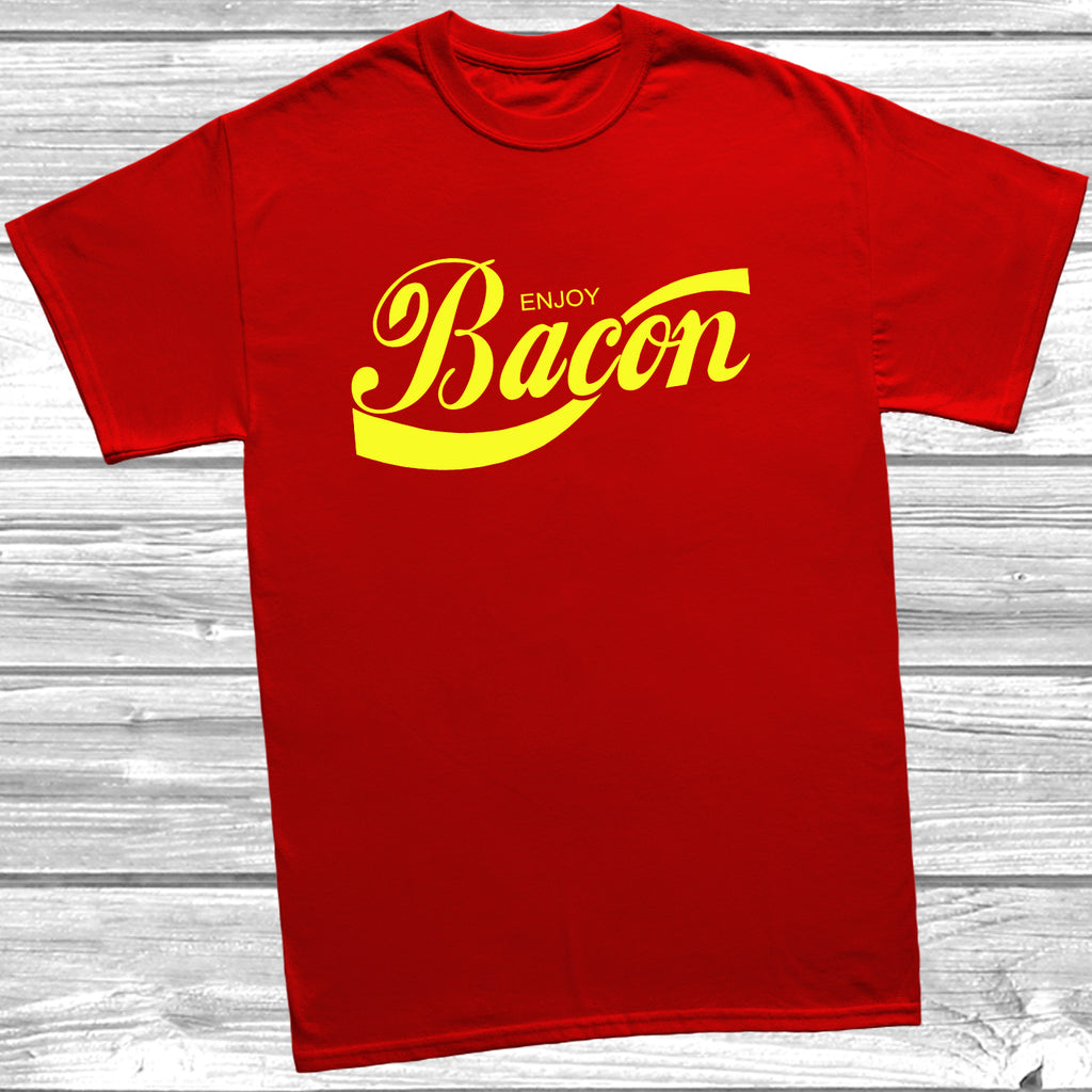 Get trendy with Eat Bacon T-Shirt - T-Shirt available at DizzyKitten. Grab yours for £8.99 today!