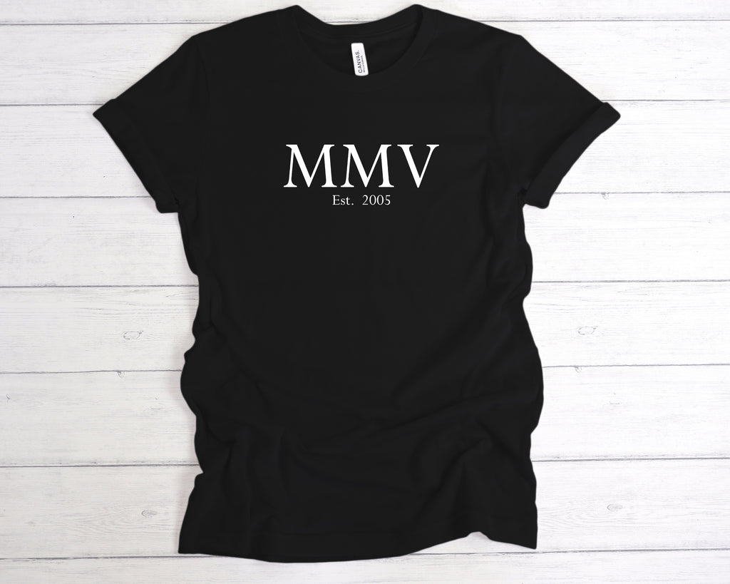 Get trendy with Est 2005 Roman Numerals Birthday T-Shirt - T-Shirt available at DizzyKitten. Grab yours for £12.99 today!