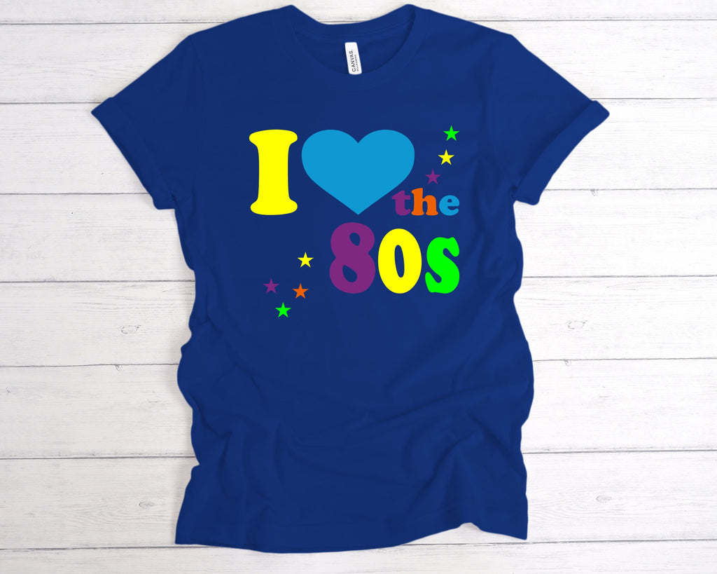 Get trendy with Fluorescent I Love The 80s T-Shirt - T-Shirt available at DizzyKitten. Grab yours for £14.49 today!