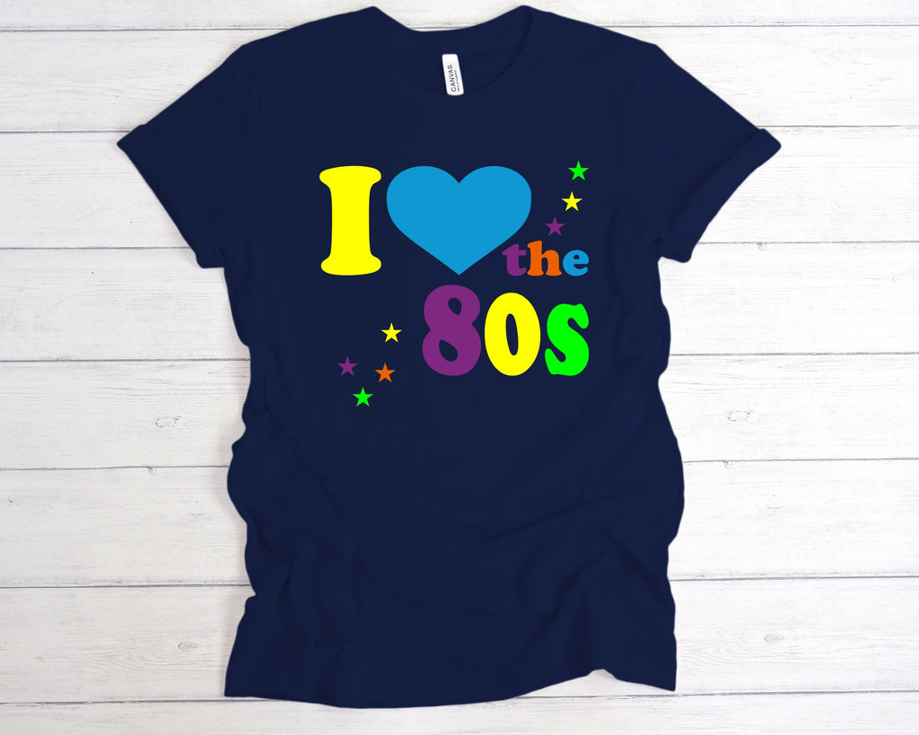 Get trendy with Fluorescent I Love The 80s T-Shirt - T-Shirt available at DizzyKitten. Grab yours for £14.49 today!