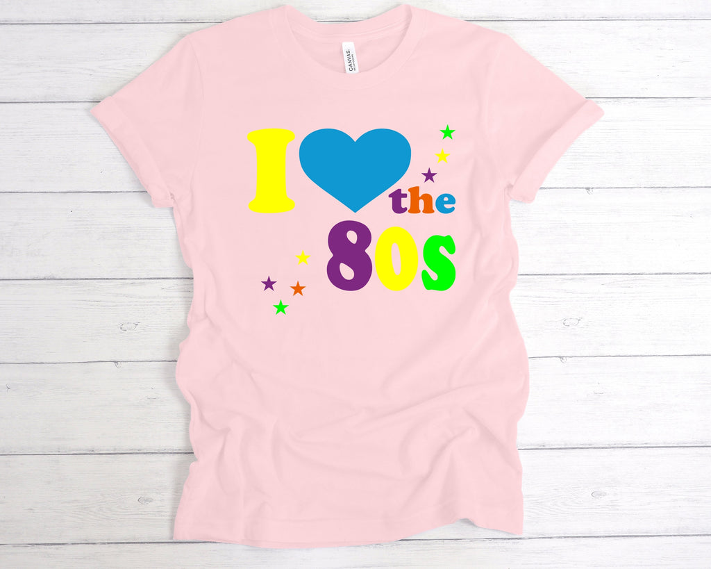 Get trendy with Fluorescent I Love The 80s T-Shirt - T-Shirt available at DizzyKitten. Grab yours for £14.49 today!