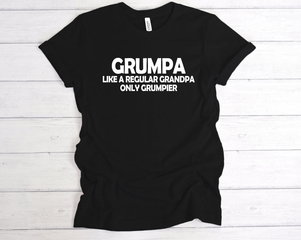 Get trendy with Grumpa Like A Regular Grandpa Only Grumpier T-Shirt - T-Shirt available at DizzyKitten. Grab yours for £12.99 today!