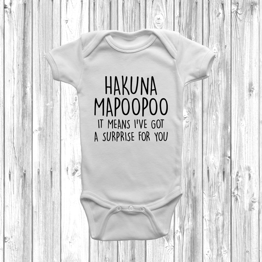 Get trendy with Hakuna MaPooPoo Baby Grow - Baby Grow available at DizzyKitten. Grab yours for £7.99 today!