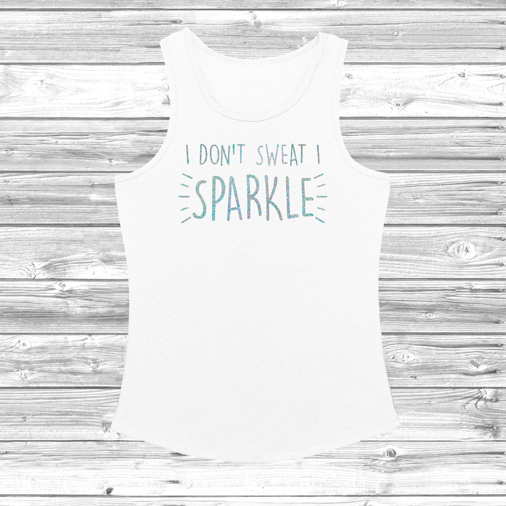 Get trendy with I Don't Sweat I Sparkle Women's Cool Vest - Vest available at DizzyKitten. Grab yours for £11.49 today!