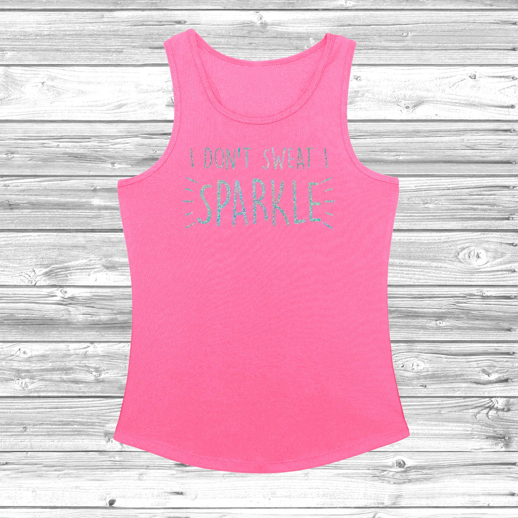 Get trendy with I Don't Sweat I Sparkle Women's Cool Vest - Vest available at DizzyKitten. Grab yours for £11.49 today!