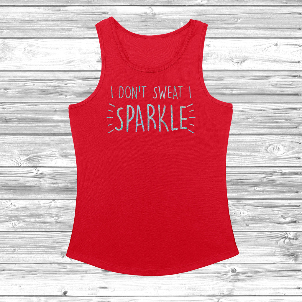 Get trendy with I Don't Sweat I Sparkle Women's Cool Vest - Vest available at DizzyKitten. Grab yours for £11.49 today!