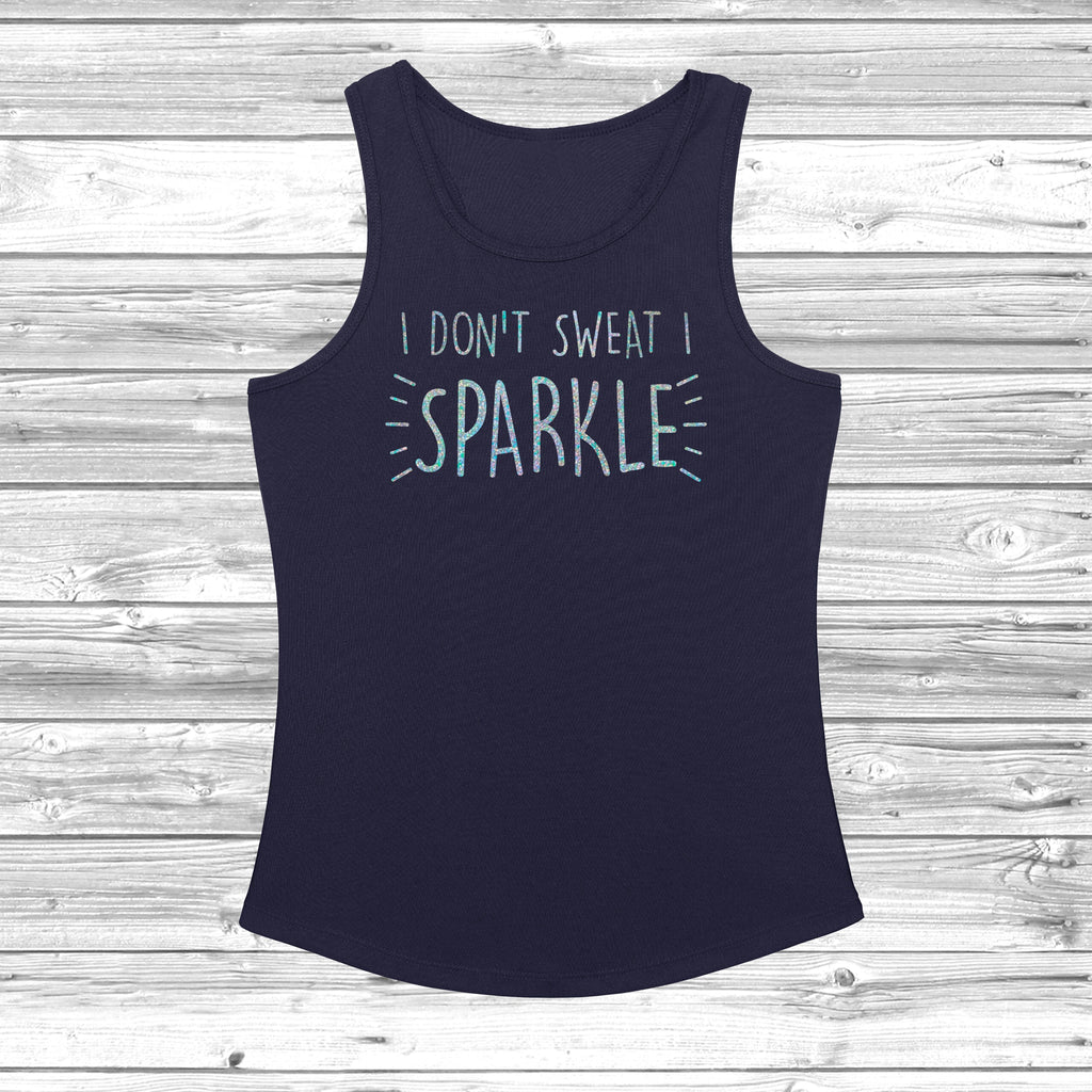 Get trendy with I Don't Sweat I Sparkle Women's Cool Vest - Vest available at DizzyKitten. Grab yours for £11.49 today!