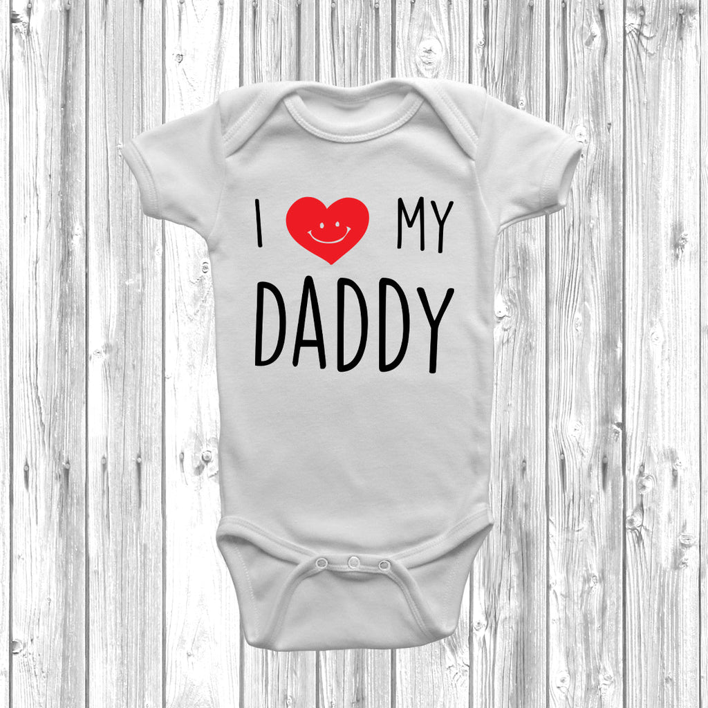 Get trendy with I Love My Daddy Baby Grow - Baby Grow available at DizzyKitten. Grab yours for £8.45 today!