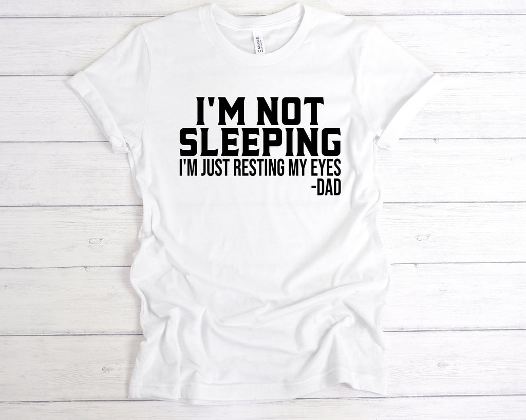 Get trendy with I'm Not Sleeping Just Resting My Eyes T-Shirt - T-Shirt available at DizzyKitten. Grab yours for £12.99 today!