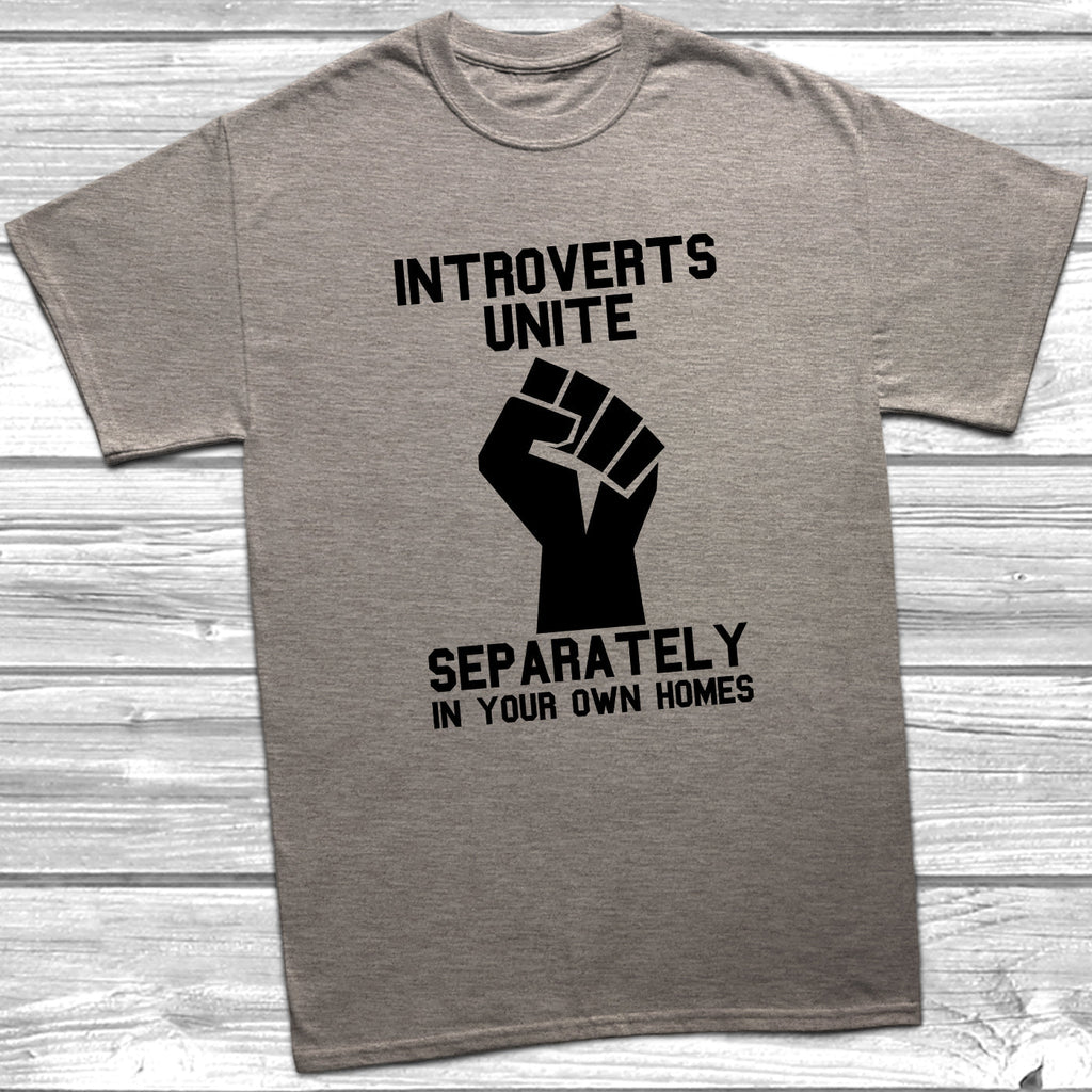 Get trendy with Introverts Unite T-Shirt - T-Shirt available at DizzyKitten. Grab yours for £10.99 today!