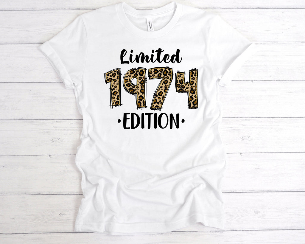 Get trendy with Leopard 1974 Limited Edition T-Shirt - T-Shirt available at DizzyKitten. Grab yours for £12.99 today!