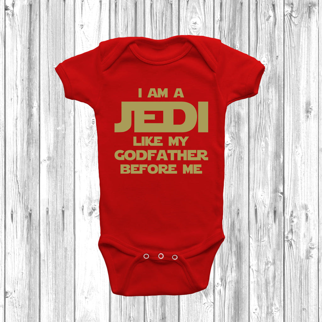 Get trendy with I Am A Jedi Like My Godfather Before Me Baby Grow - Baby Grow available at DizzyKitten. Grab yours for £8.45 today!