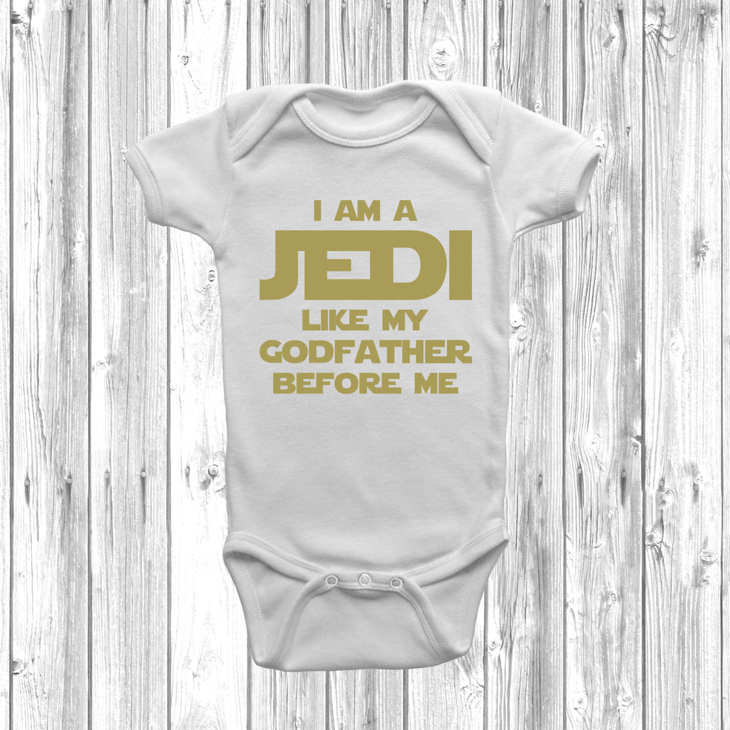 Get trendy with I Am A Jedi Like My Godfather Before Me Baby Grow - Baby Grow available at DizzyKitten. Grab yours for £8.45 today!