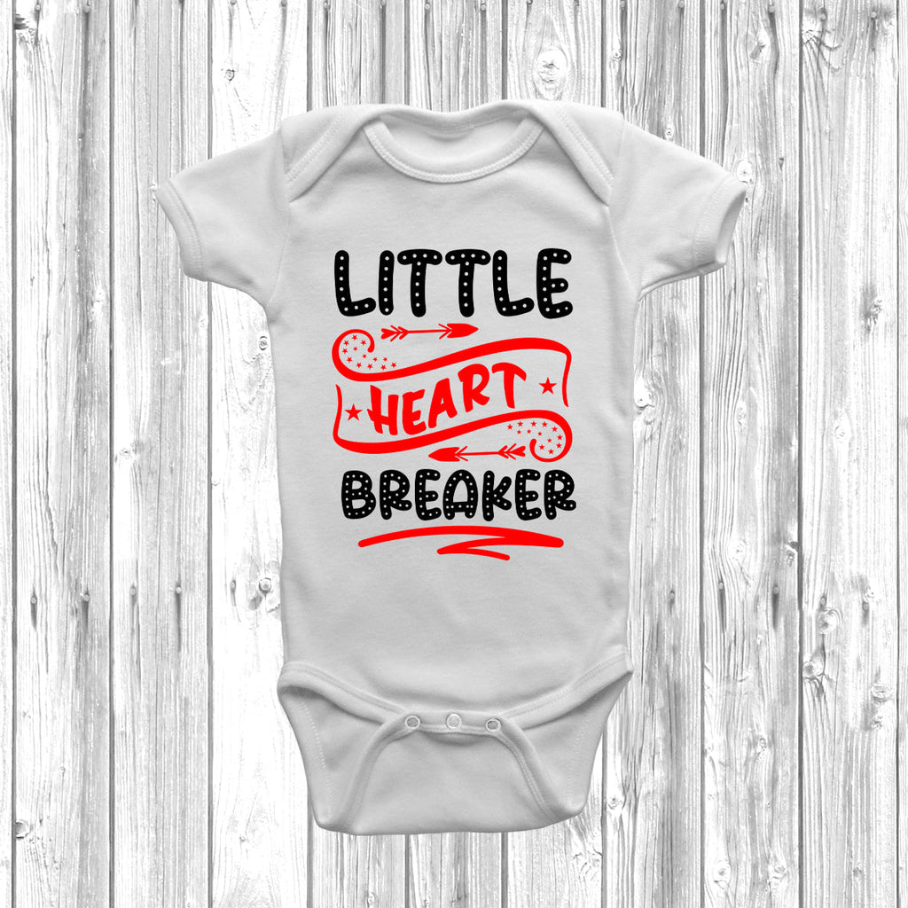 Get trendy with Little Heart Breaker Baby Grow - Baby Grow available at DizzyKitten. Grab yours for £9.49 today!