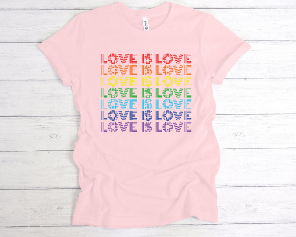 Get trendy with Love Is Love T-Shirt - T-Shirt available at DizzyKitten. Grab yours for £12.99 today!