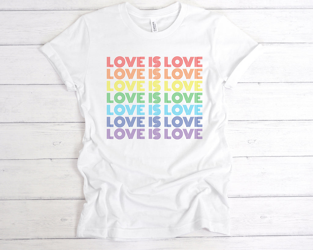 Get trendy with Love Is Love T-Shirt - T-Shirt available at DizzyKitten. Grab yours for £12.99 today!