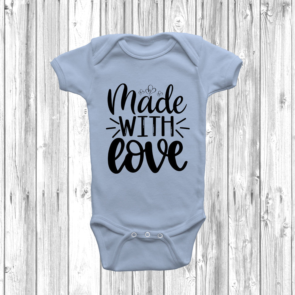 Get trendy with Made With Love Baby Grow - Baby Grow available at DizzyKitten. Grab yours for £9.49 today!