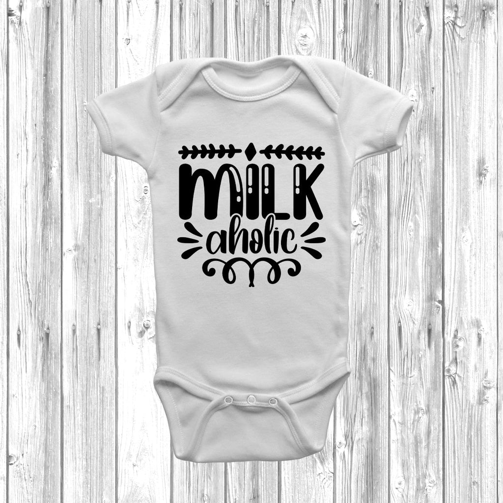 Get trendy with Milk Aholic Baby Grow - Mug available at DizzyKitten. Grab yours for £8.49 today!