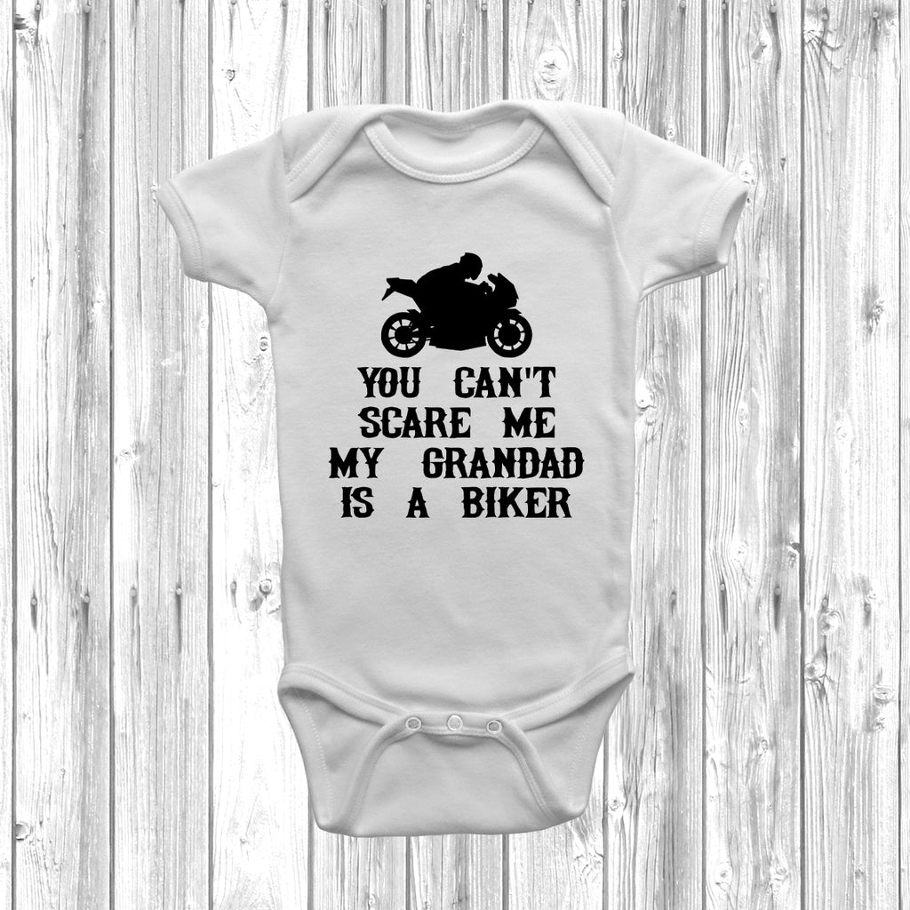 Get trendy with My Grandad Is A Biker Baby Grow -  available at DizzyKitten. Grab yours for £7.99 today!