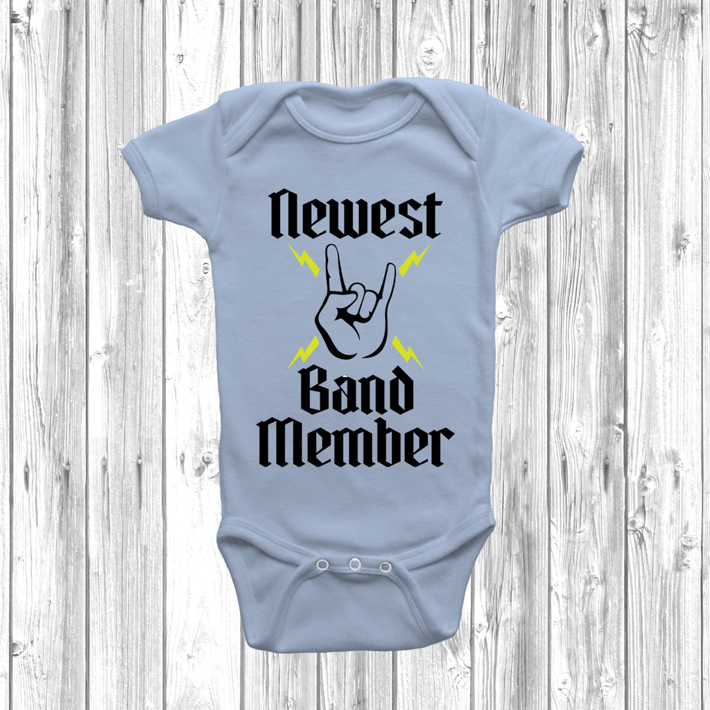 Get trendy with Newest Band Member Baby Grow - Baby Grow available at DizzyKitten. Grab yours for £8.99 today!