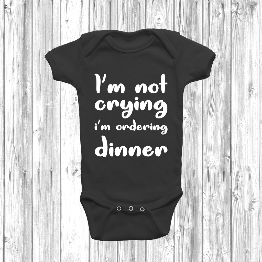 Get trendy with I'm Not Crying I'm Ordering Dinner Baby Grow - Baby Grow available at DizzyKitten. Grab yours for £8.45 today!