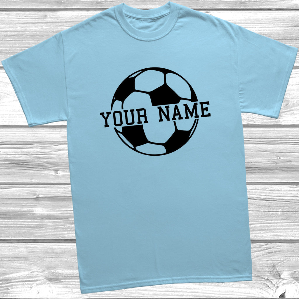 Get trendy with Personalised Kids Football T-Shirt - T-Shirt available at DizzyKitten. Grab yours for £9.95 today!