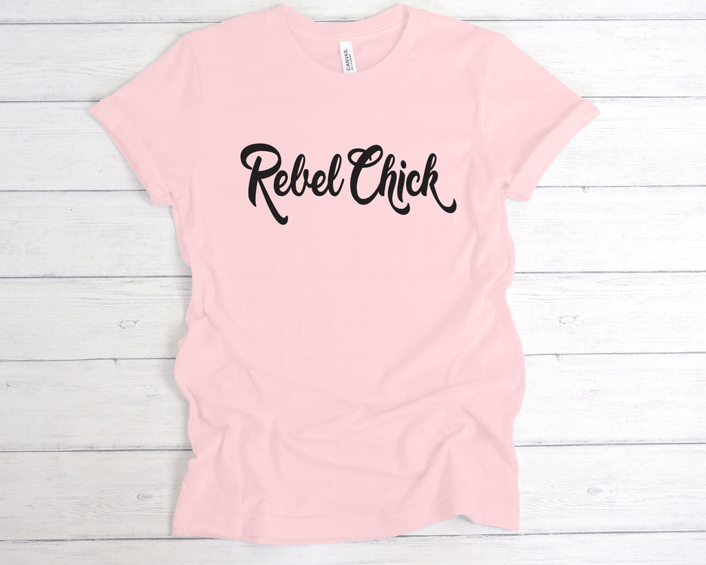 Get trendy with Rebel Chick T-Shirt - T-Shirt available at DizzyKitten. Grab yours for £12.99 today!