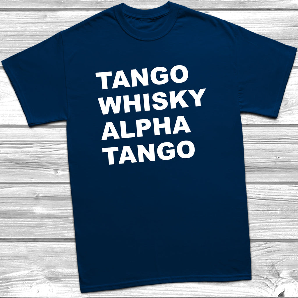 Get trendy with Tango Whisky Alpha Tango T-Shirt - T-Shirt available at DizzyKitten. Grab yours for £9.49 today!