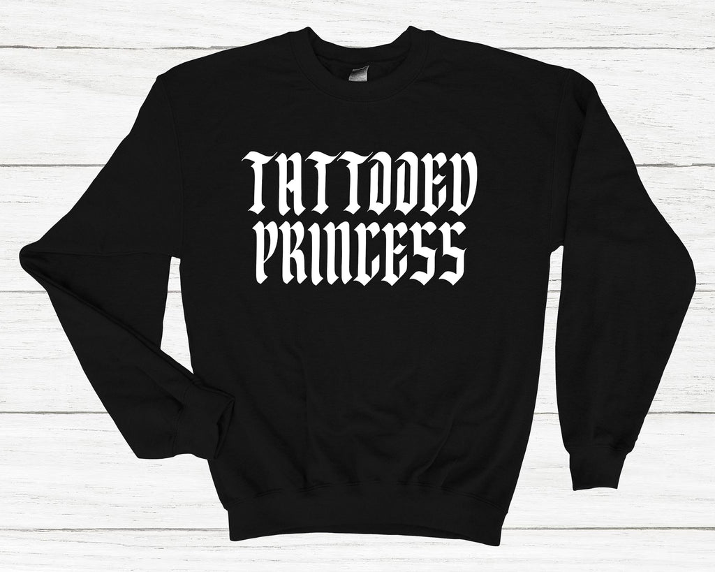 Get trendy with Tattooed Princess Sweatshirt - Sweatshirt available at DizzyKitten. Grab yours for £25.99 today!