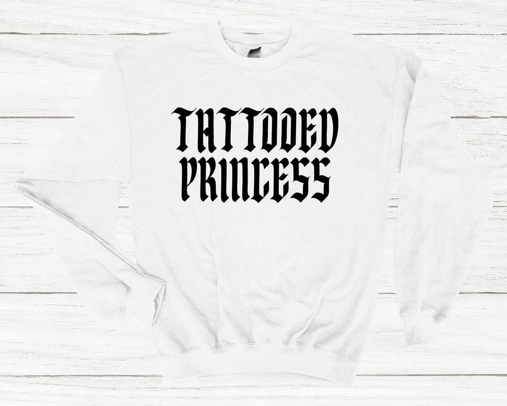 Get trendy with Tattooed Princess Sweatshirt - Sweatshirt available at DizzyKitten. Grab yours for £25.99 today!