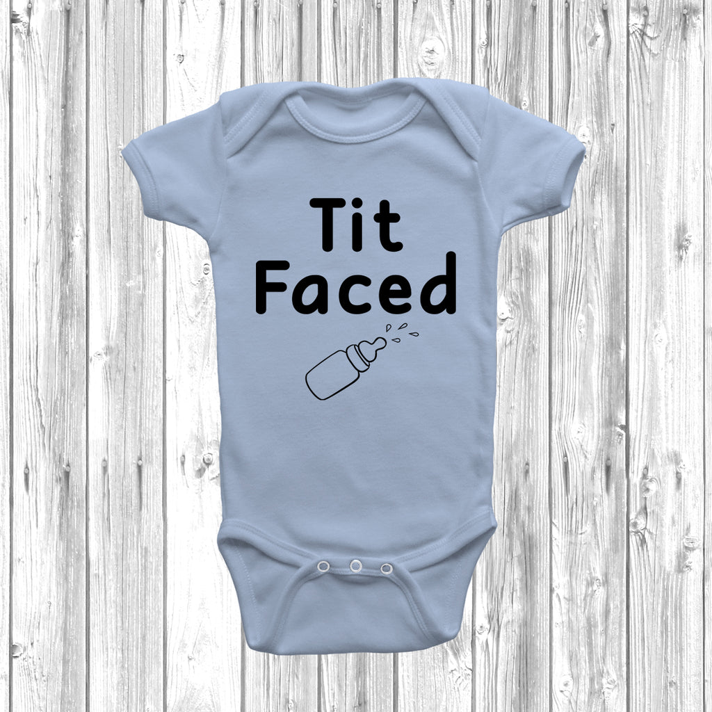 Get trendy with Tit Faced Baby Grow - Baby Grow available at DizzyKitten. Grab yours for £8.45 today!