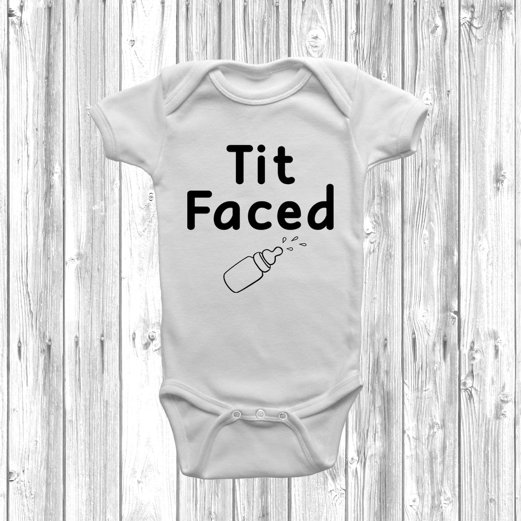 Get trendy with Tit Faced Baby Grow - Baby Grow available at DizzyKitten. Grab yours for £8.45 today!