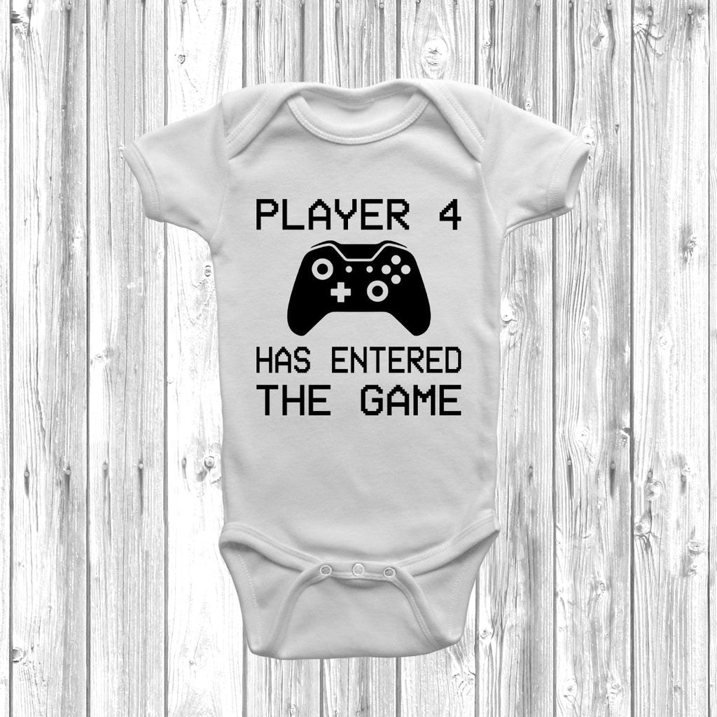 Get trendy with XB Player 4 Has Entered The Game Baby Grow - Baby Grow available at DizzyKitten. Grab yours for £8.49 today!