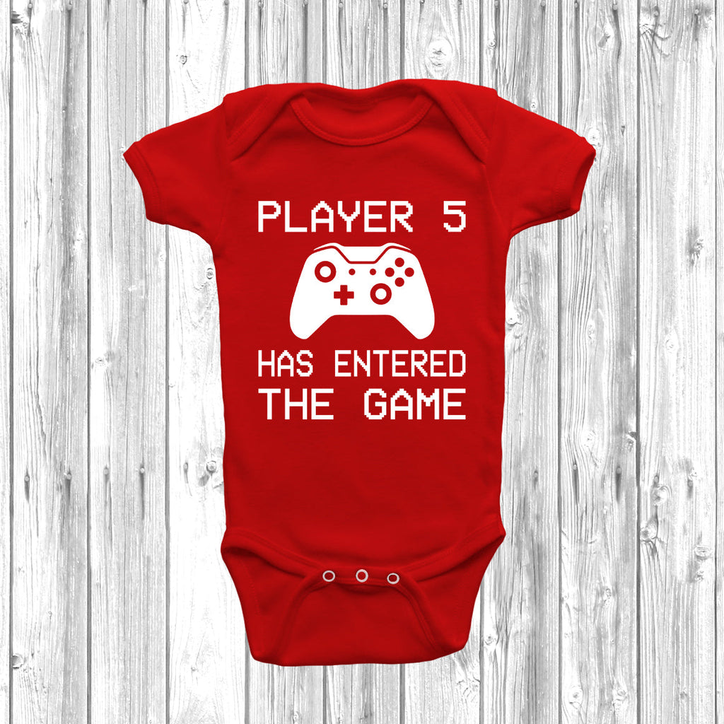 Get trendy with XB Player 5 Has Entered The Game Baby Grow - Baby Grow available at DizzyKitten. Grab yours for £8.49 today!