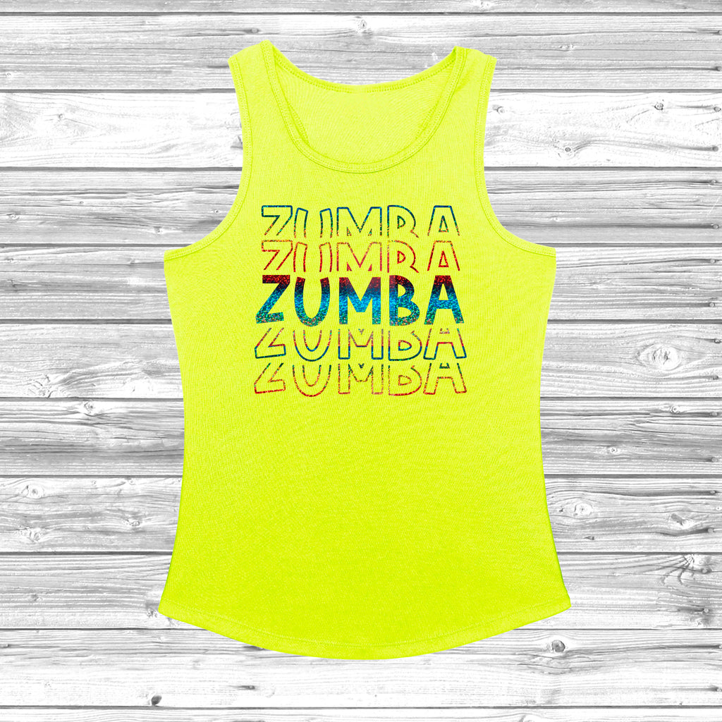 Get trendy with Zumba Rainbow Women's Cool Vest - Vest available at DizzyKitten. Grab yours for £12.49 today!