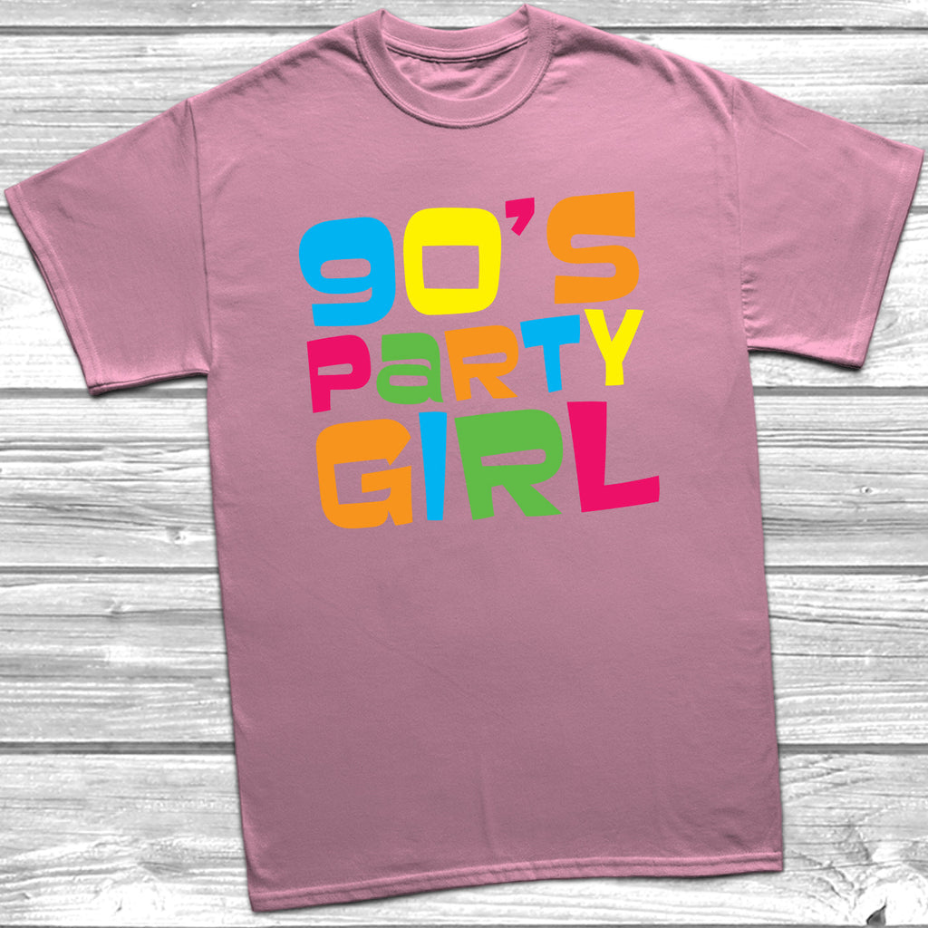 Get trendy with 90's Party Girl T-Shirt - T-Shirt available at DizzyKitten. Grab yours for £9.99 today!