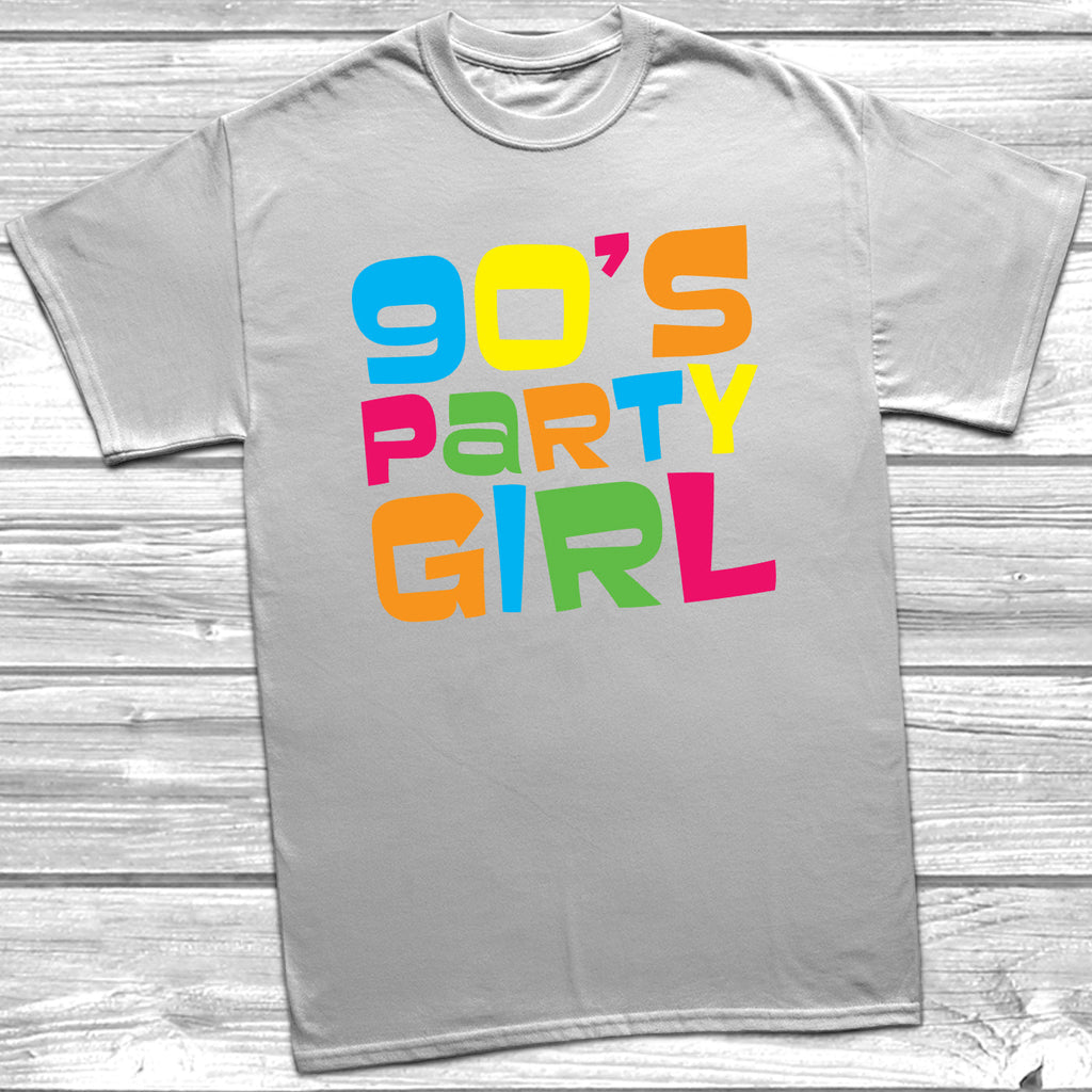 Get trendy with 90's Party Girl T-Shirt - T-Shirt available at DizzyKitten. Grab yours for £9.99 today!