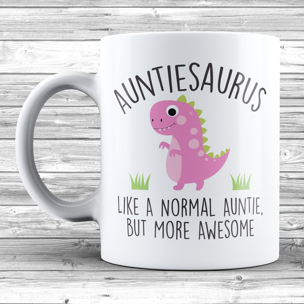 Get trendy with Auntiesaurus 11oz / 15oz Mug - Mug available at DizzyKitten. Grab yours for £4.49 today!