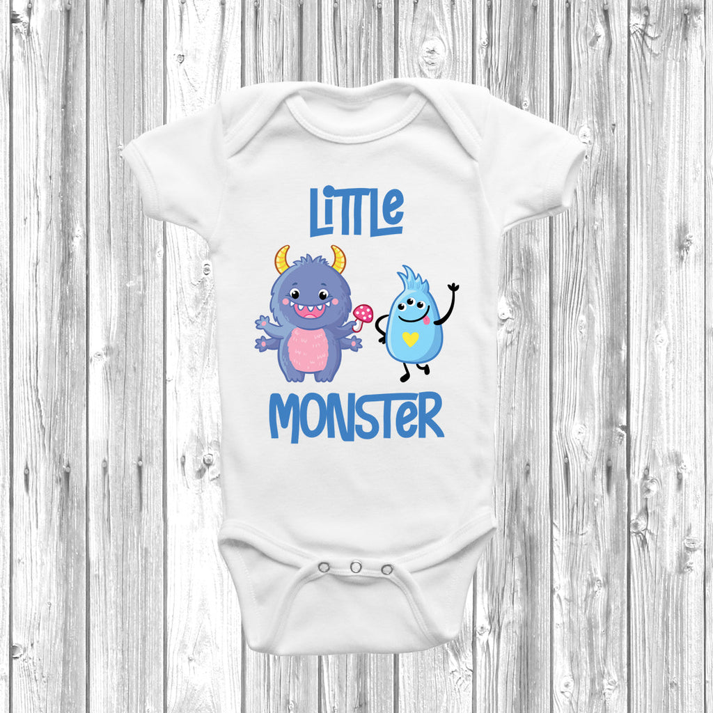 Get trendy with Big Monster Little Monster T-Shirt Baby Grow Set -  available at DizzyKitten. Grab yours for £9.45 today!