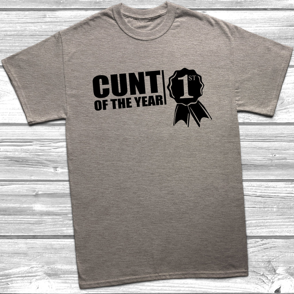 Get trendy with C*nt Of The Year T-Shirt - T-Shirt available at DizzyKitten. Grab yours for £9.49 today!